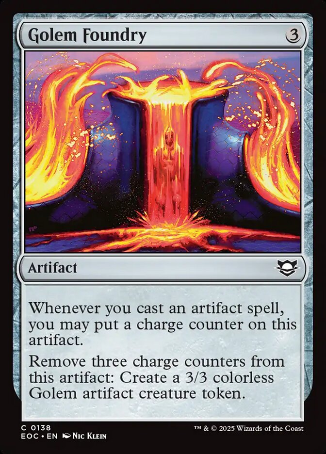 Golem Foundry, Edge Of Eternities Commander Card Art