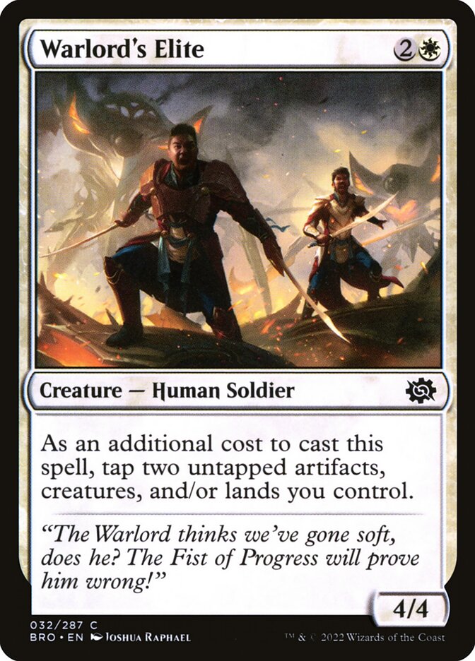 Warlord's Elite, The brothers' war Card Art
