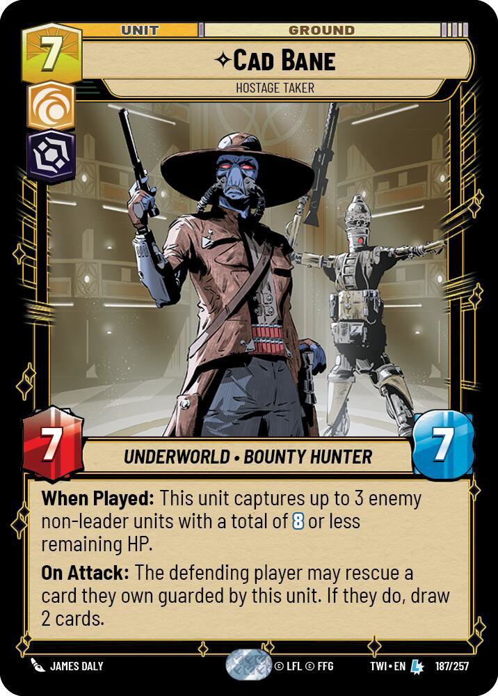 Cad Bane, Hostage Taker, Twilight of the Republic Card Art