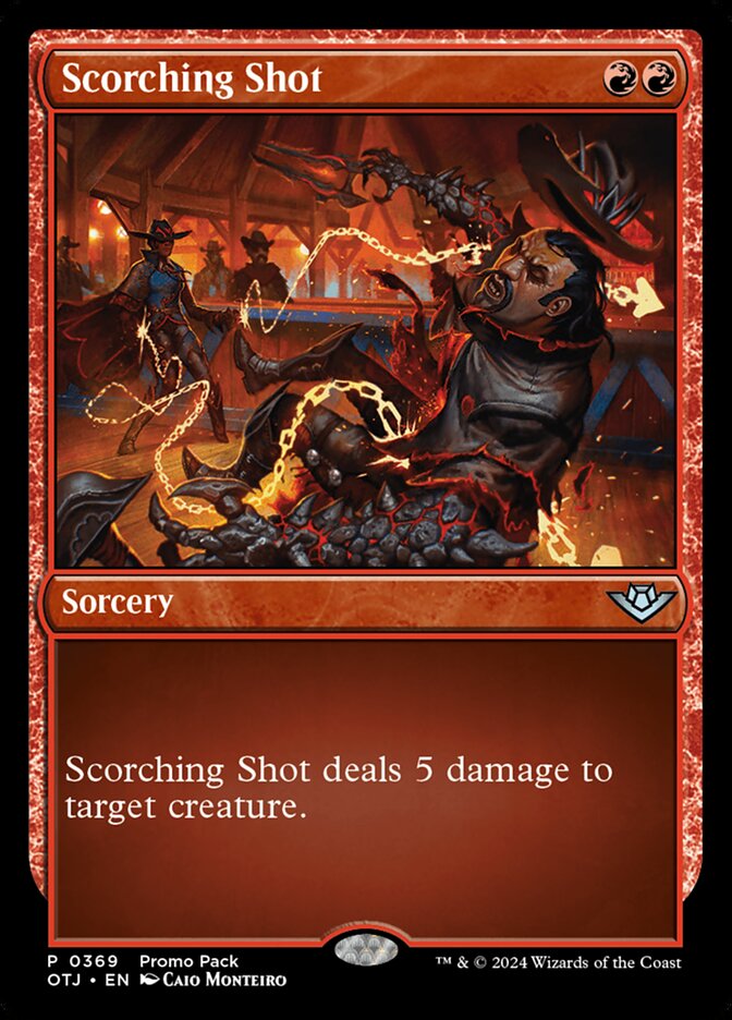 Scorching Shot, Outlaws of thunder junction Card Art