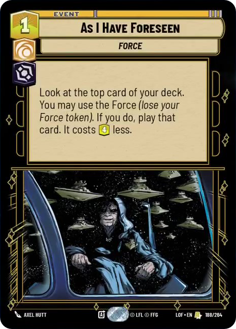 As I Have Foreseen, Legends of the Force Card Art