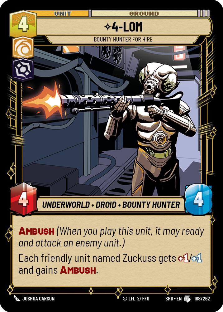 4-LOM, Bounty Hunter for Hire - Foil