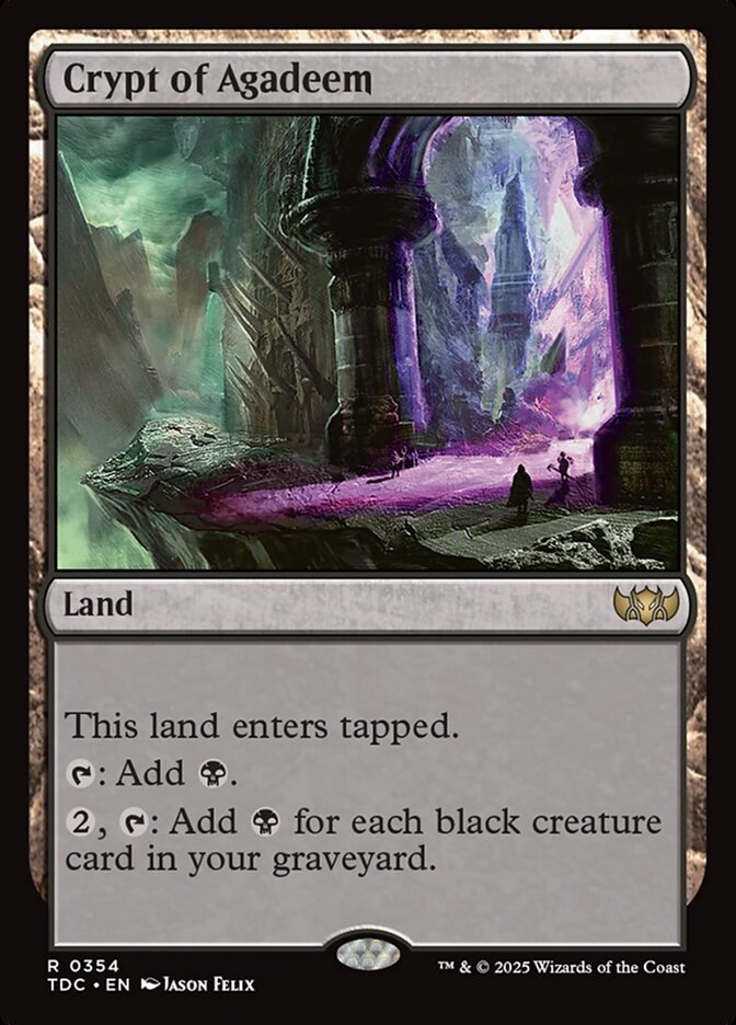 Crypt of Agadeem, Tarkir: Dragonstorm Commander Card Art