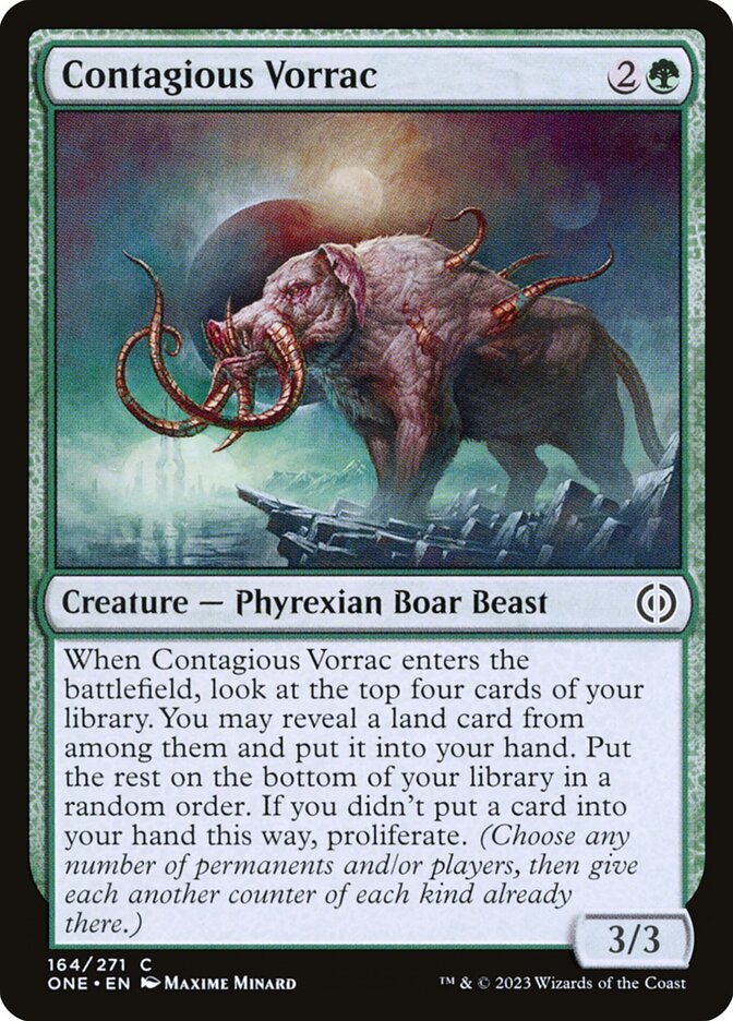 Contagious Vorrac, Phyrexia: all will be one Card Art