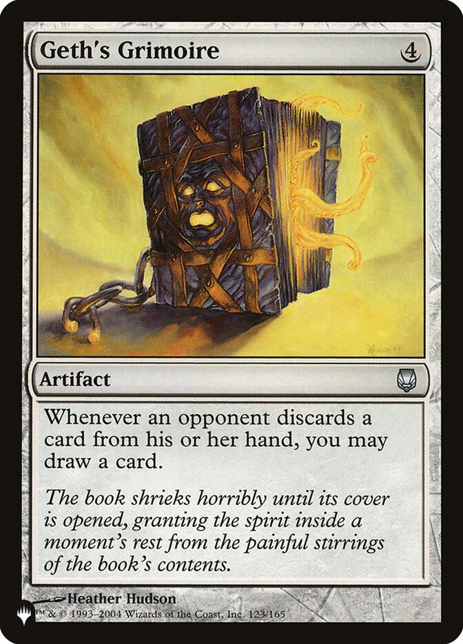 Geth's Grimoire, The List Card Art