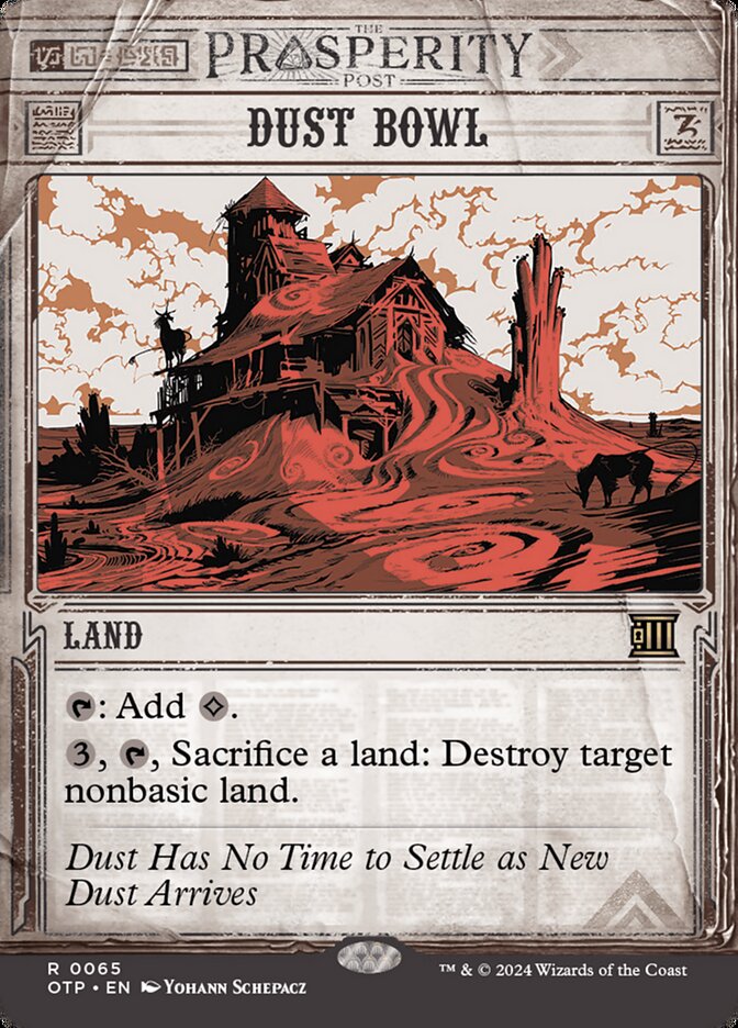 Dust Bowl, Breaking News Card Art
