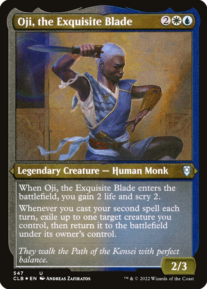 Oji, the Exquisite Blade - Etched Foil