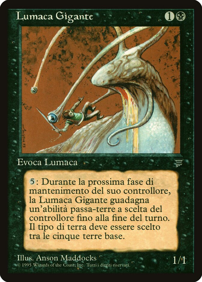 Giant Slug, Legends Card Art