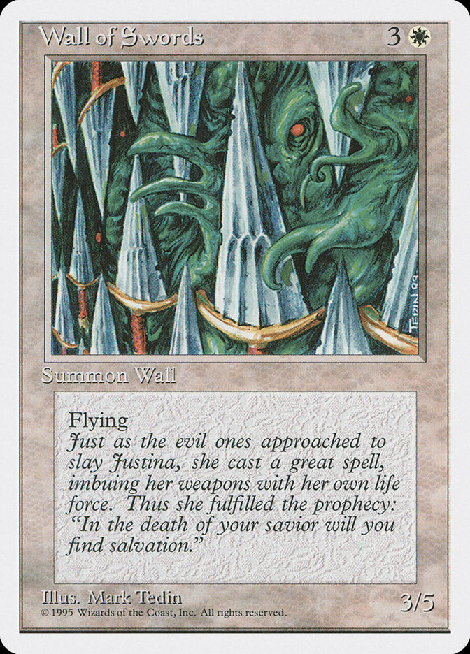 Wall of Swords, Fourth Edition Card Art