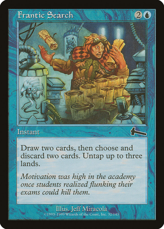 Frantic Search, Urza'S Legacy Card Art