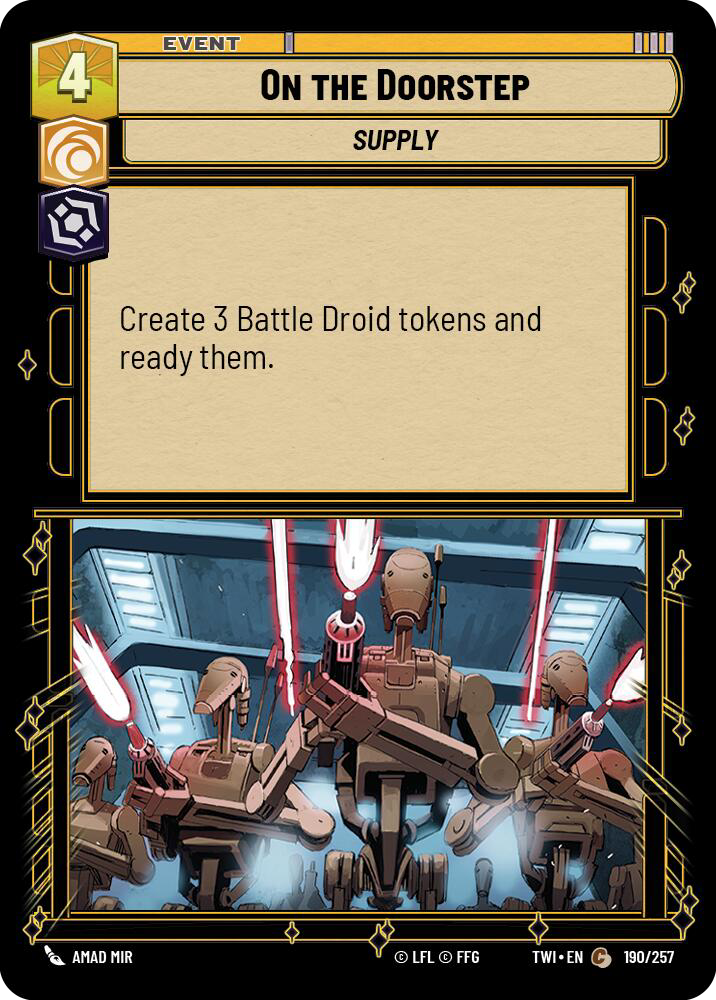 On the Doorstep, Twilight of the Republic Card Art