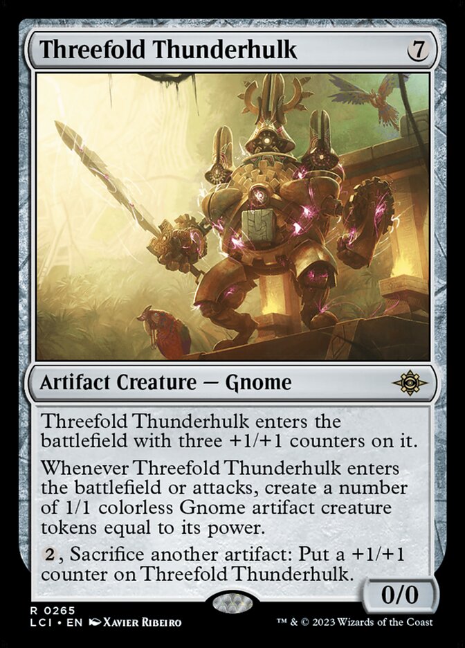 Threefold Thunderhulk, The lost caverns of ixalan Card Art
