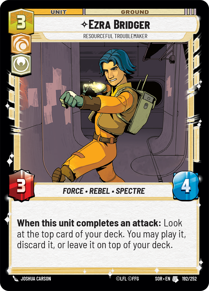Ezra Bridger, Resourceful Troublemaker - Foil
