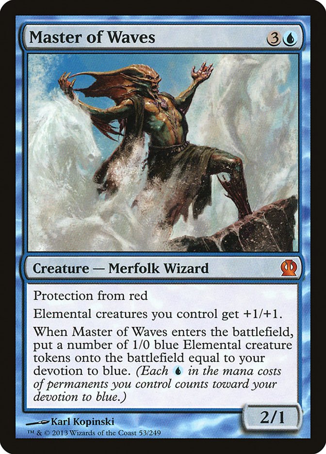 Master of Waves, Theros Card Art
