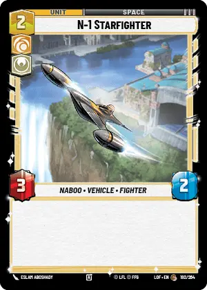 N-1 Starfighter, Legends of the Force Card Art