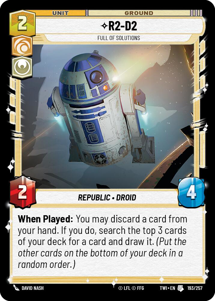 R2-D2, Full of Solutions, Twilight of the Republic Card Art