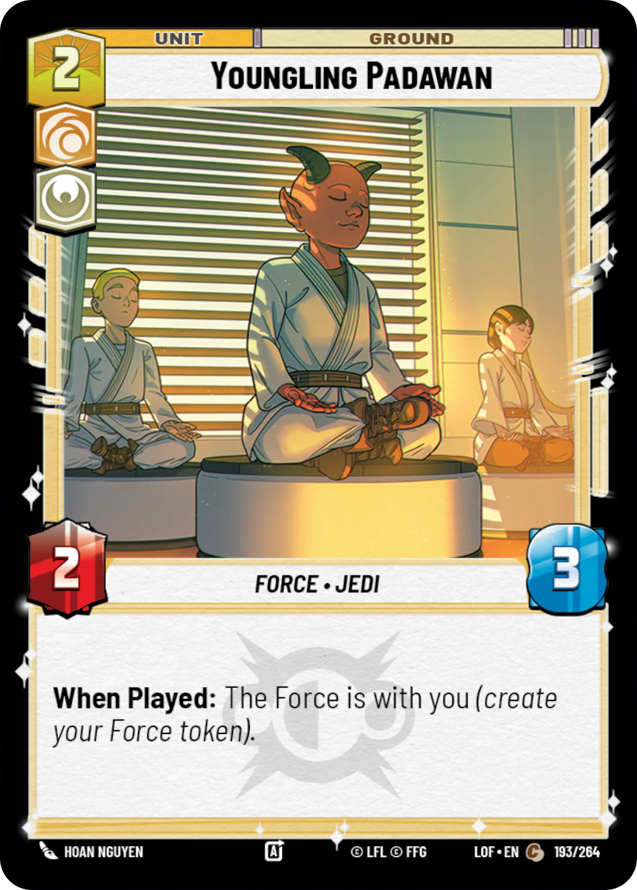 Youngling Padawan, Legends of the Force Card Art