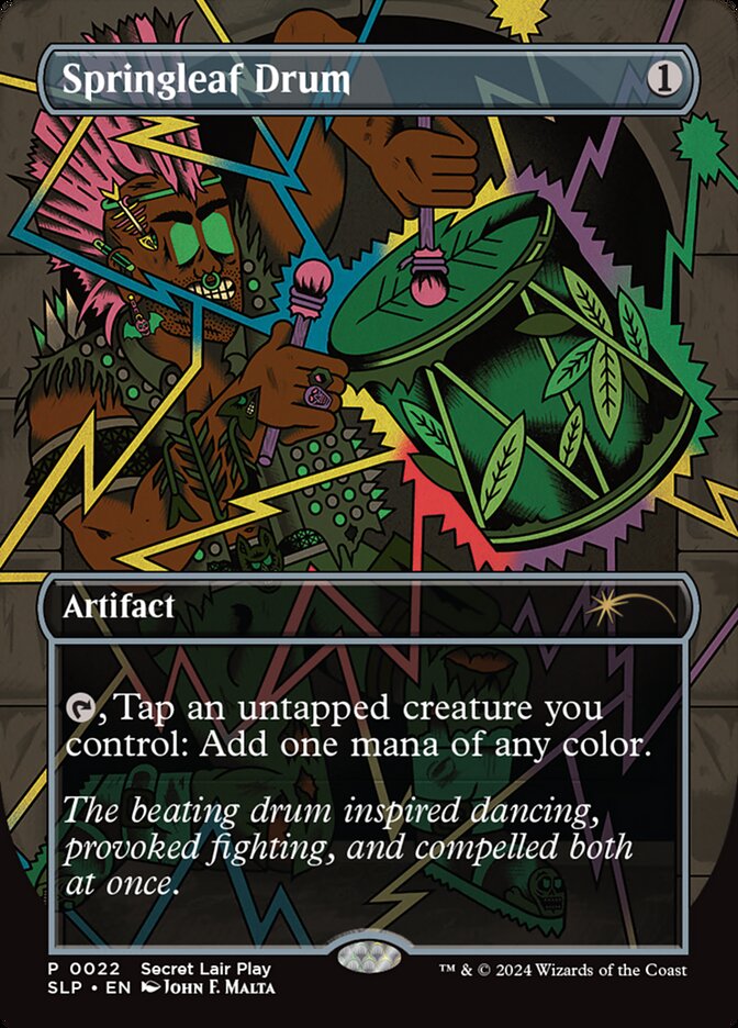 Springleaf Drum, Secret lair showdown Card Art