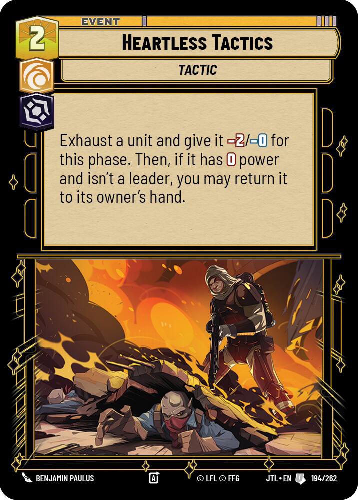 Heartless Tactics, Jump to Lightspeed Card Art