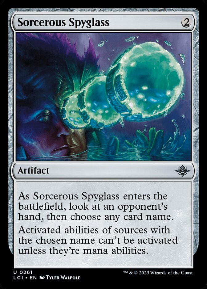 Sorcerous Spyglass, The lost caverns of ixalan Card Art