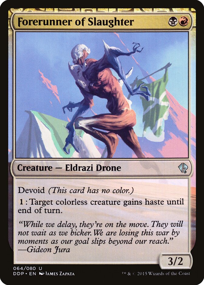 Forerunner of Slaughter, Duel Decks: Zendikar Vs. Eldrazi Card Art