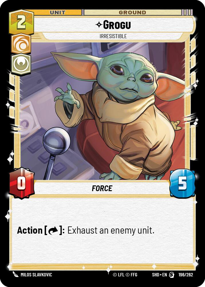 Grogu, Irresistible, Shadows of the Galaxy Card Art