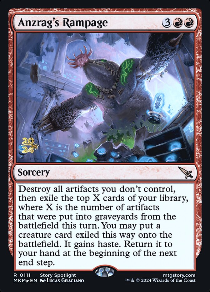 Anzrag's Rampage, Murders At Karlov Manor Promos Card Art