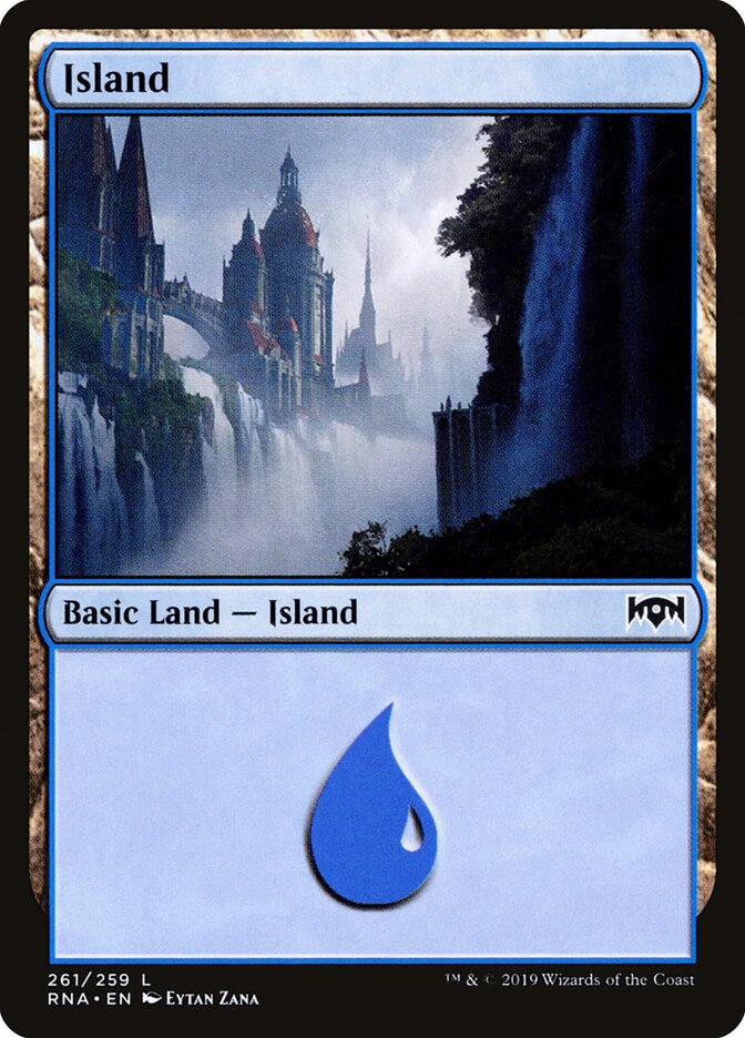 Island, Ravnica Allegiance Card Art