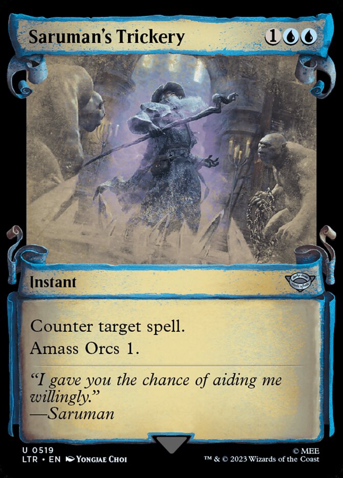 Saruman's Trickery, The lord of the rings: tales of middle-earth Card Art