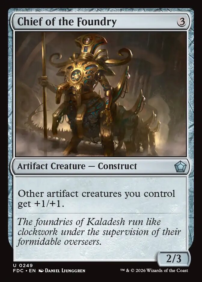 Chief of the Foundry, Foundations Commander Card Art