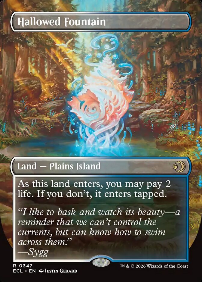 Hallowed Fountain // Hallowed Fountain, Lorwyn Eclipsed Card Art
