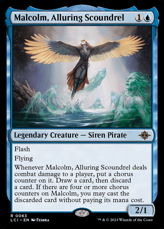 Malcolm, Alluring Scoundrel, The lost caverns of ixalan Card Art
