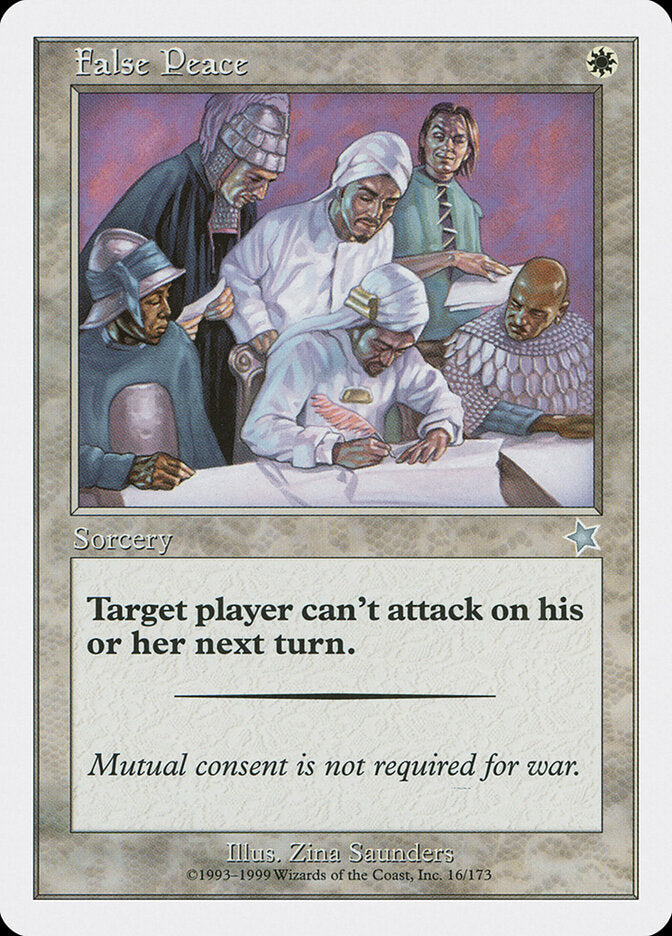False Peace, Starter 1999 Card Art