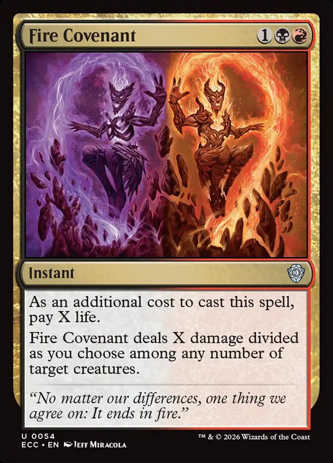 Fire Covenant, Lorwyn Eclipsed Commander Card Art