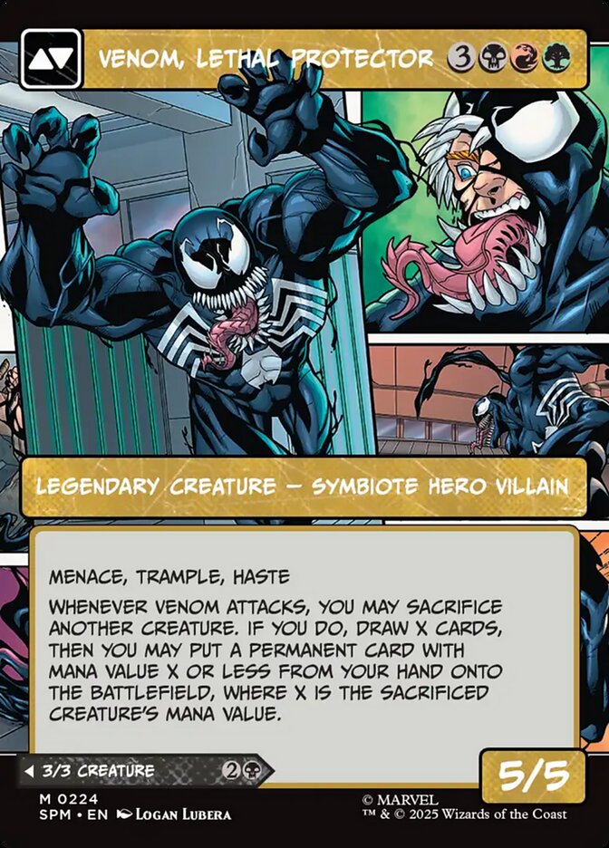 Eddie Brock // Venom, Lethal Protector, Marvel'S Spider-Man Card Art