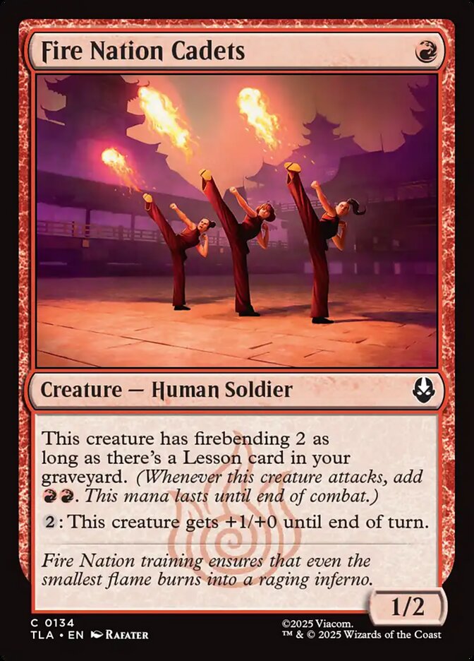 Fire Nation Cadets, Avatar: The Last Airbender Card Art