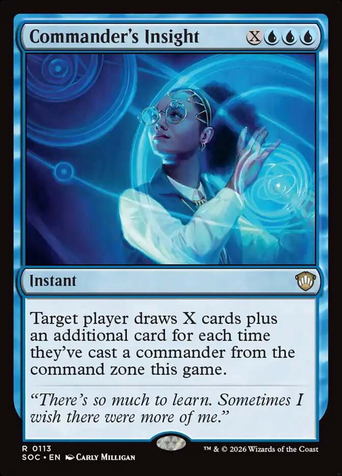 Commander's Insight, Secrets Of Strixhaven Commander Card Art