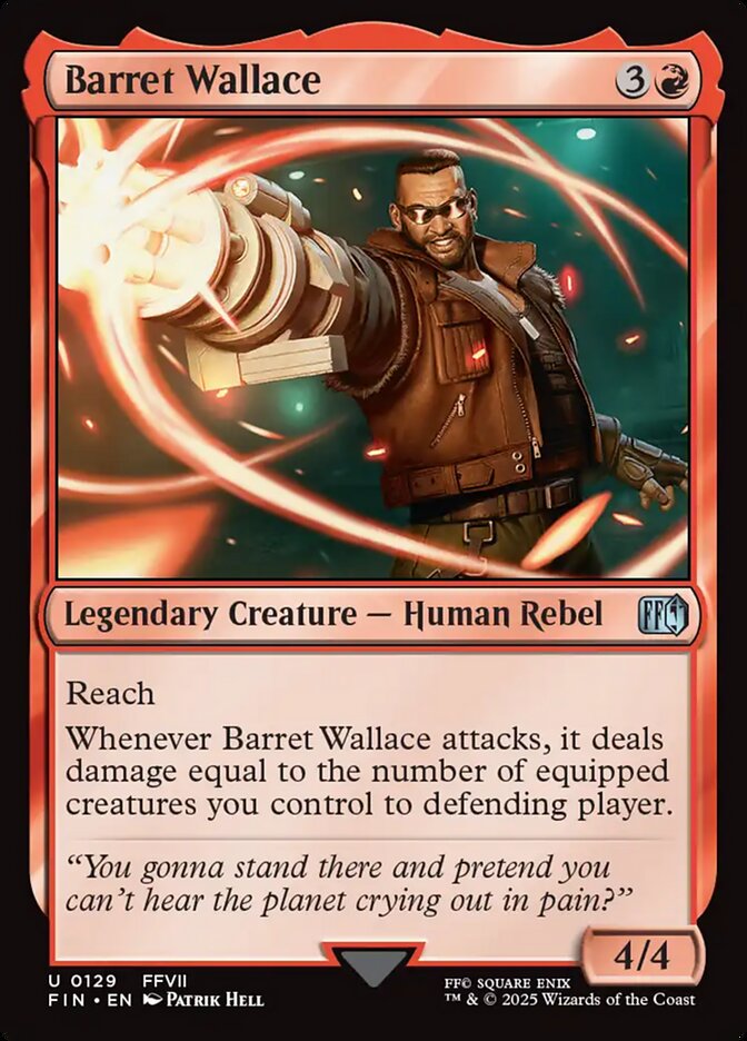 Barret Wallace, Final fantasy Card Art