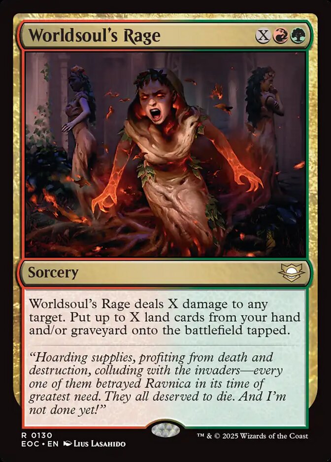 Worldsoul's Rage, Edge Of Eternities Commander Card Art