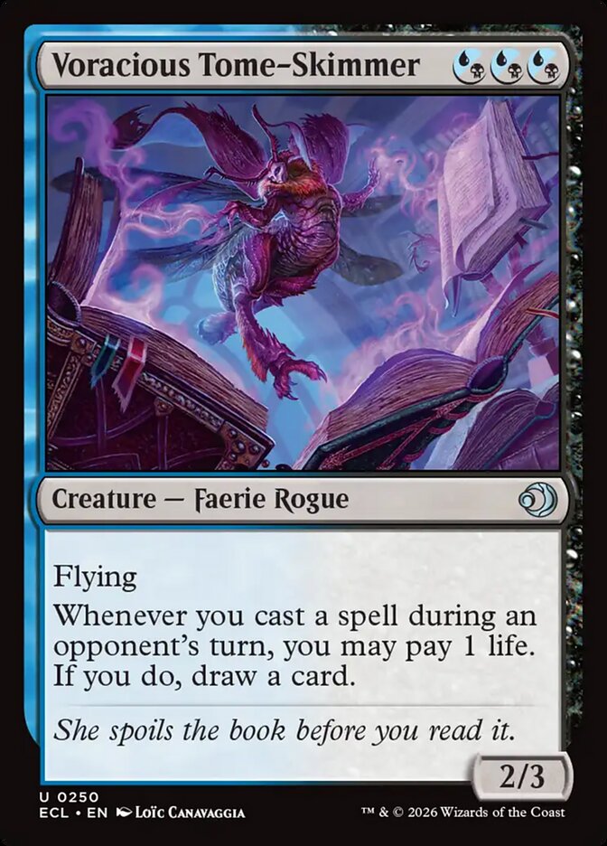 Voracious Tome-Skimmer, Lorwyn Eclipsed Card Art