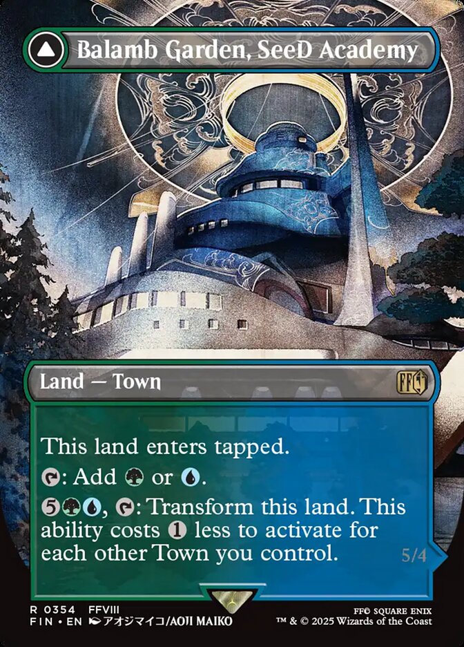 Balamb Garden, SeeD Academy // Balamb Garden, Airborne, Final Fantasy Card Art