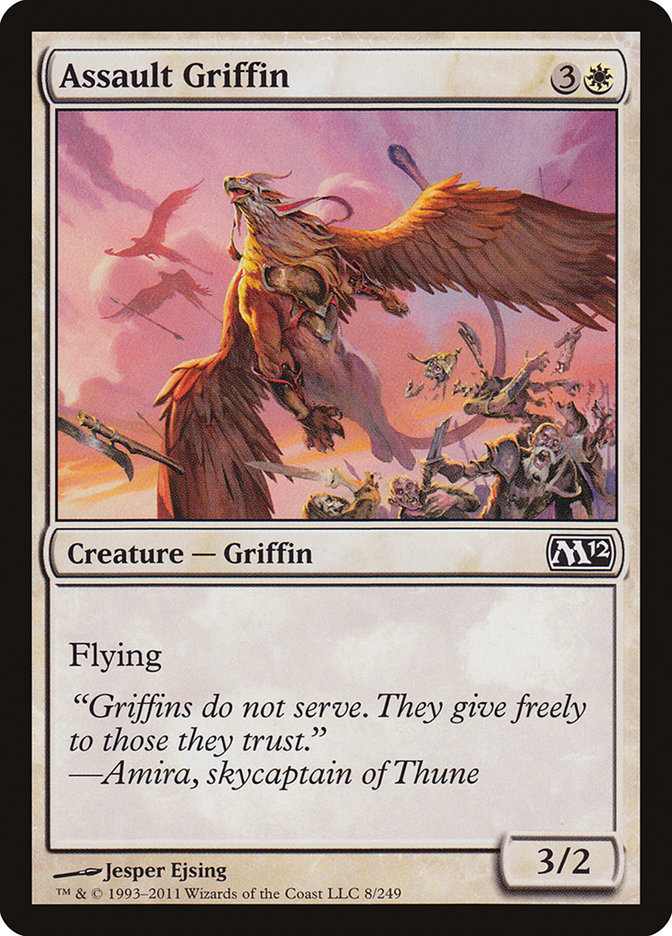 Assault Griffin, Magic 2012 Card Art