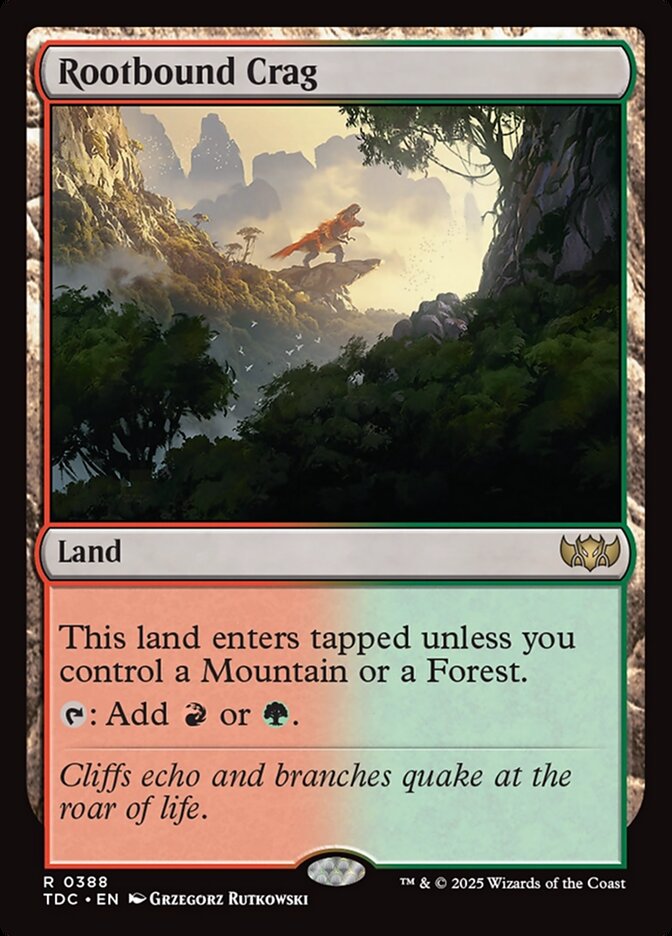 Rootbound Crag, Tarkir: Dragonstorm Commander Card Art