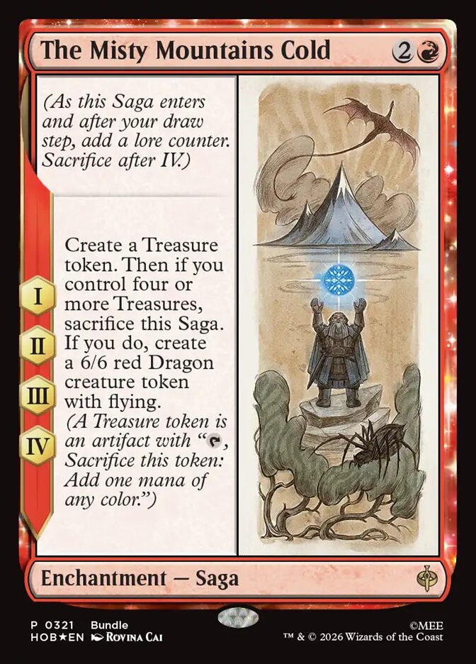 The Misty Mountains Cold, The Hobbit Card Art
