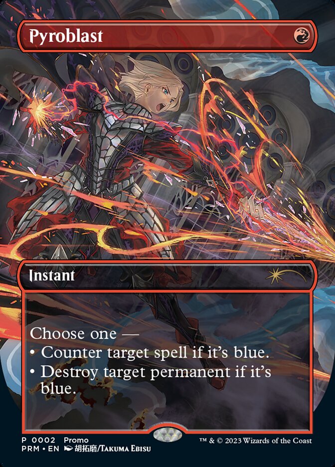 Pyroblast, Wizards play network 2023 Card Art