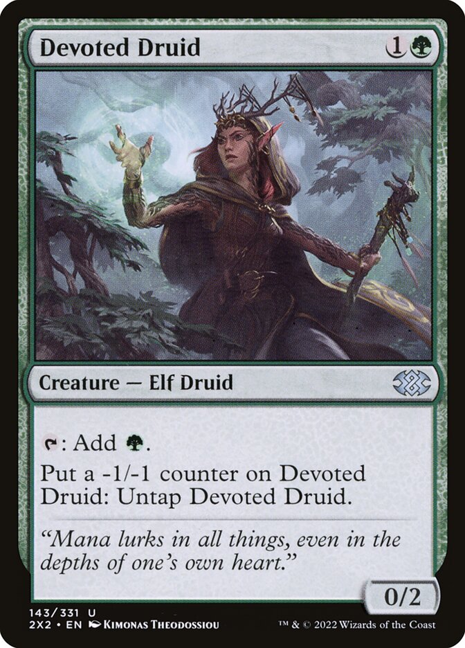 Devoted Druid, Double Masters 2022 Card Art