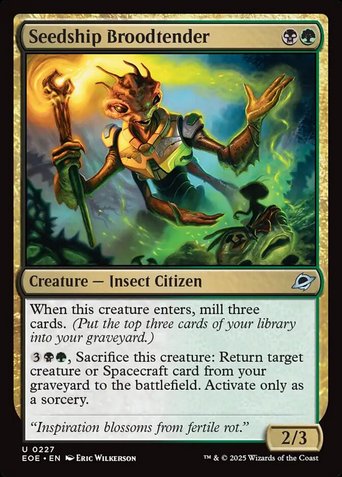 Seedship Broodtender, Edge of eternities Card Art