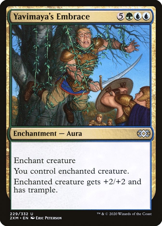 Yavimaya's Embrace, Double masters Card Art