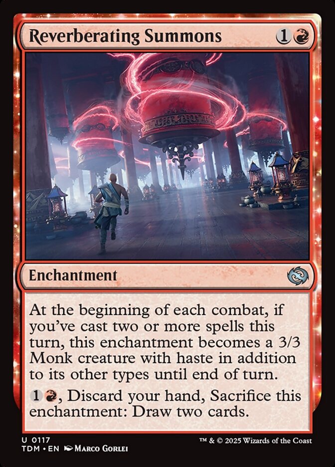 Reverberating Summons, Tarkir: dragonstorm Card Art
