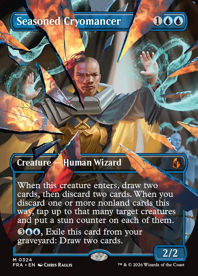 Seasoned Cryomancer, Reality Fracture Card Art